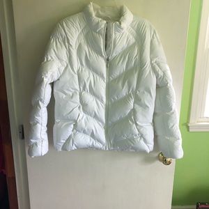 White Puffer Jacket Medium
